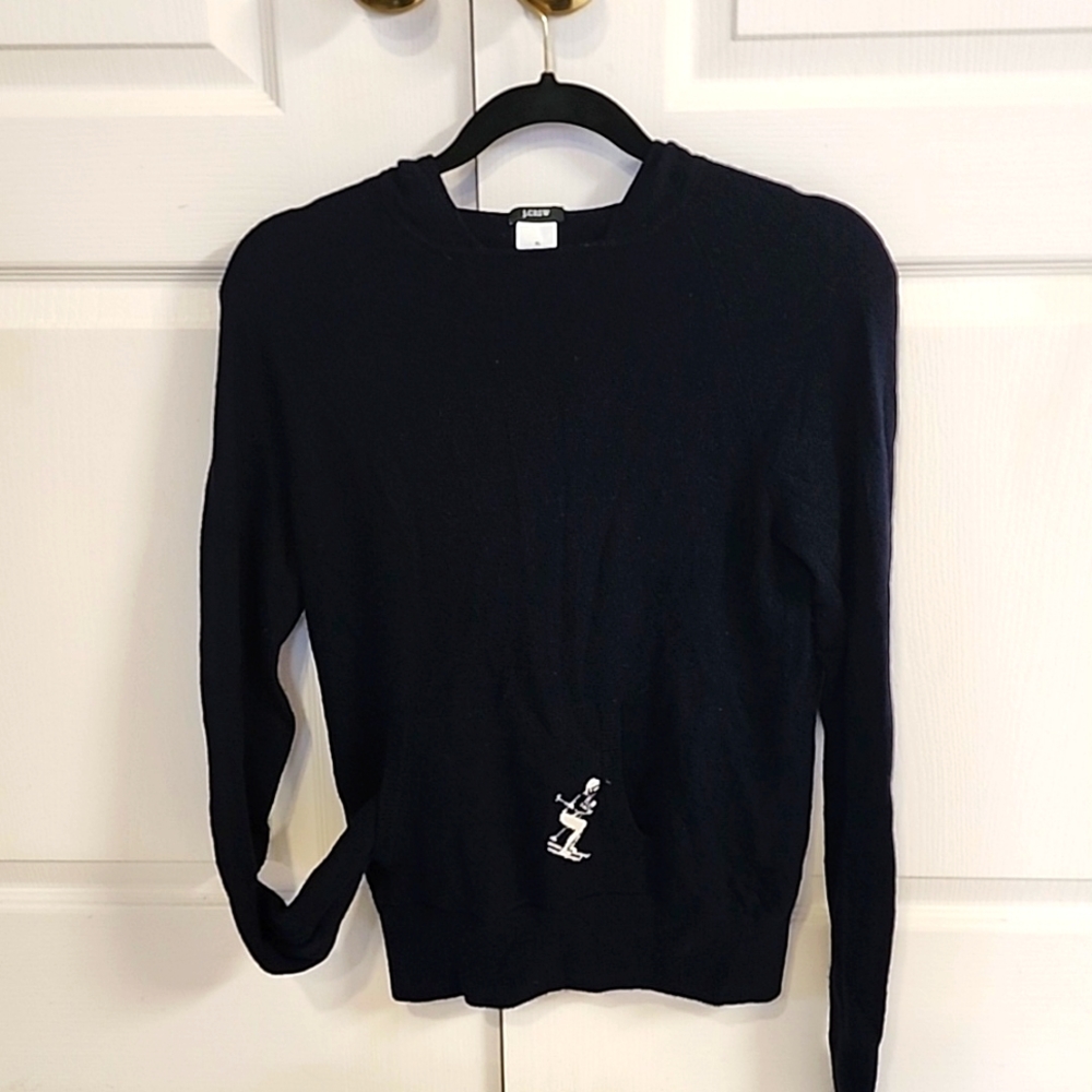 J. Crew Wool & Cashmere Hooded Ski Sweater XL